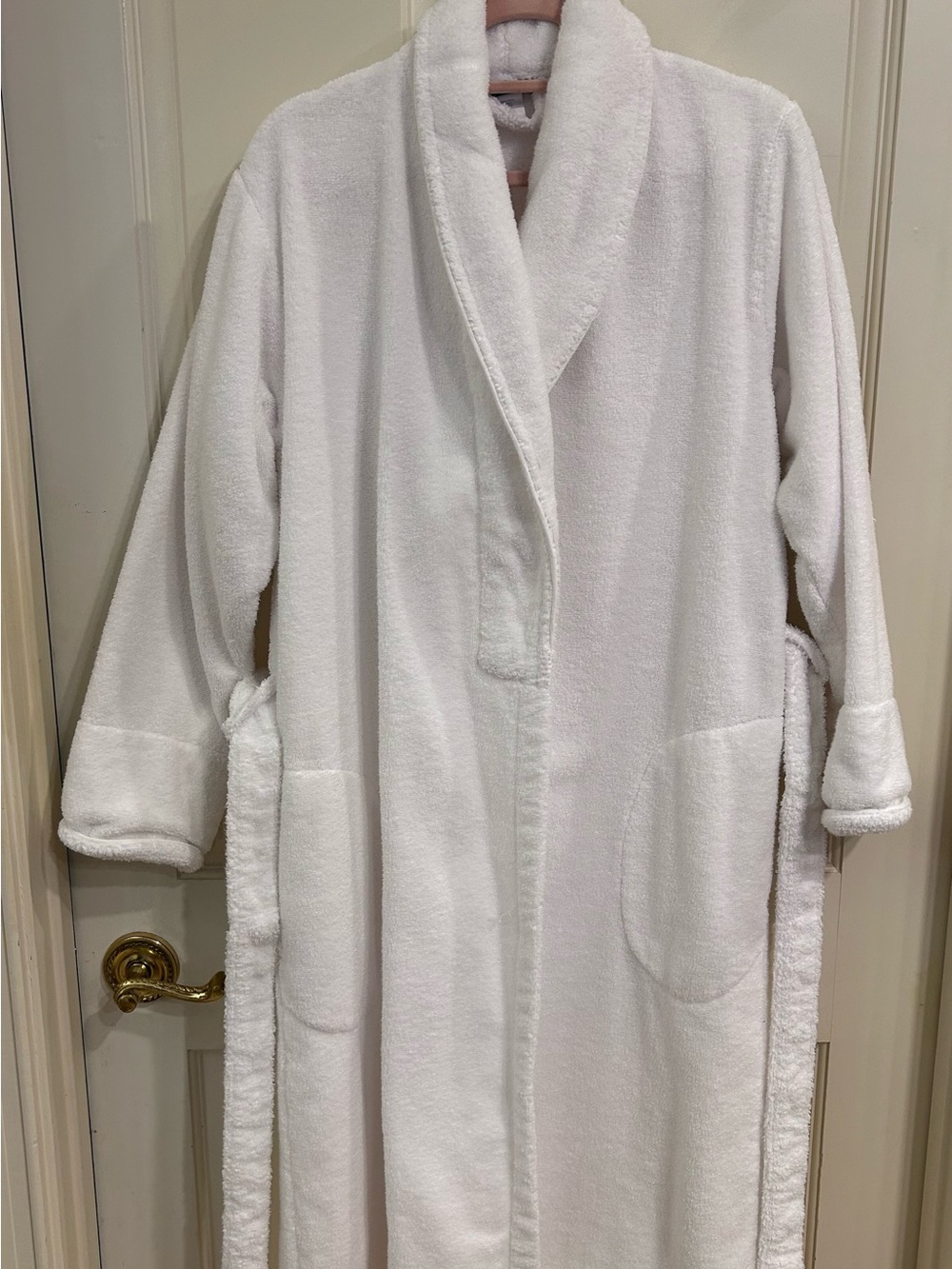 Brooklinen Super-Plush Bath Robe White Size M Turkish Cotton
